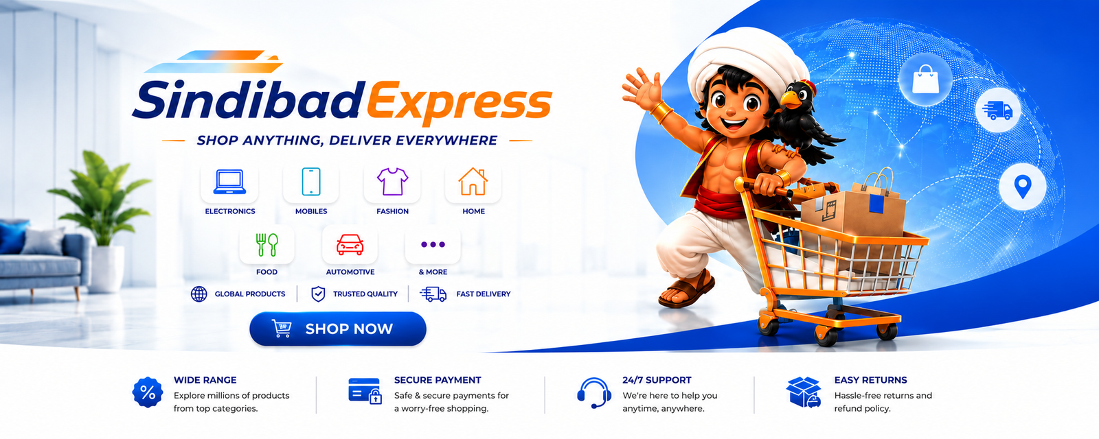 SindibadExpress main header banner